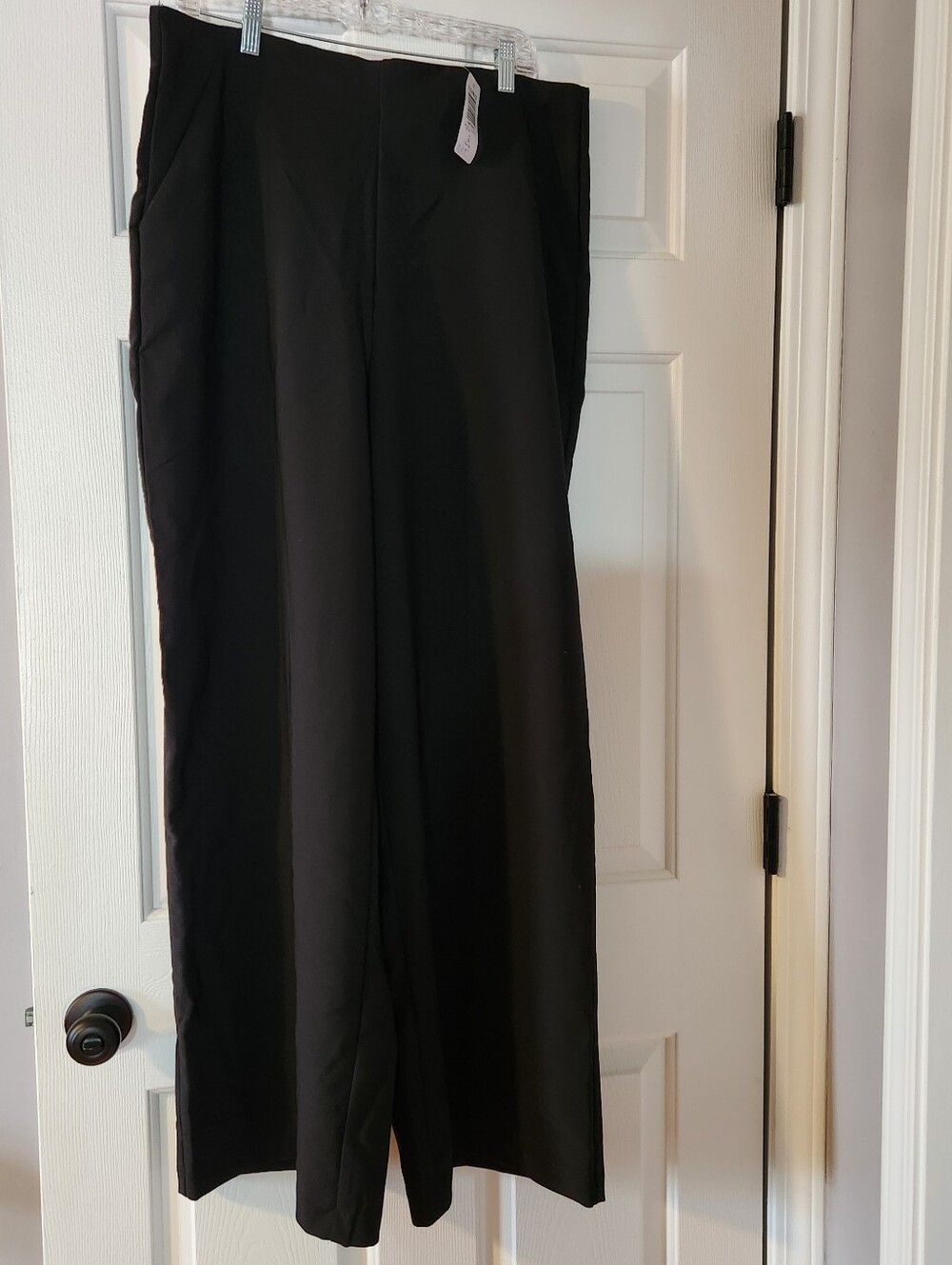 Torrid Women’s Plus 1x 14-16 Black Solid Wide-Leg Pull On Dress Pants Slacks 1S